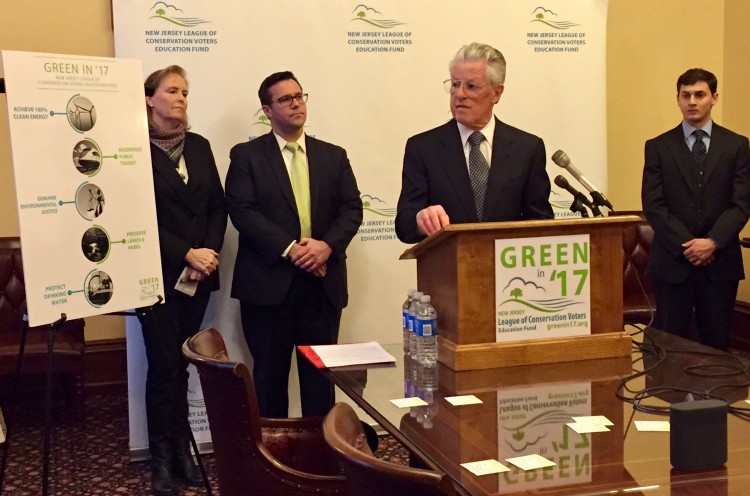 Former Governor Florio pictured with Cindy Ehrenclou, Ed Potosnak, and Seth Levin.