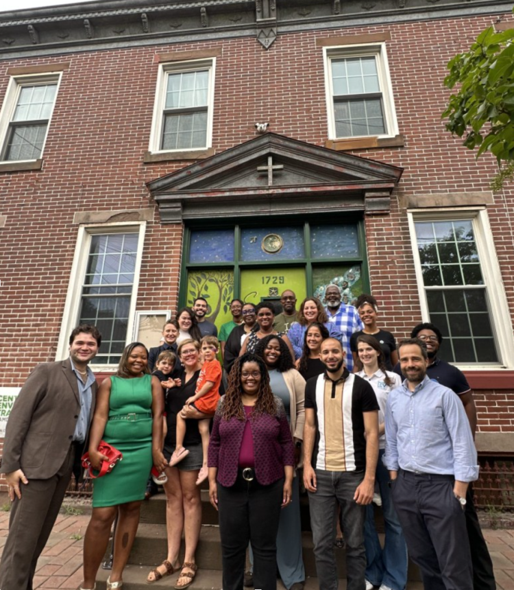 Environmental advocates in front of CFET