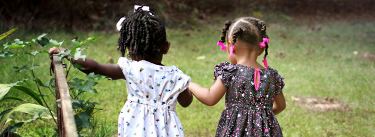 Kids in open space