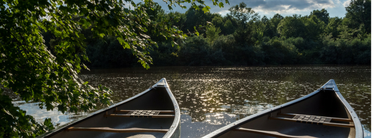 Canoes on the River