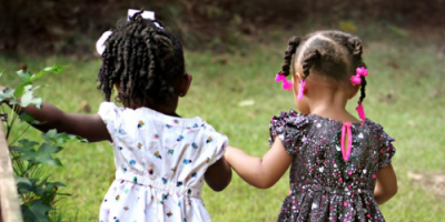 Kids in open space
